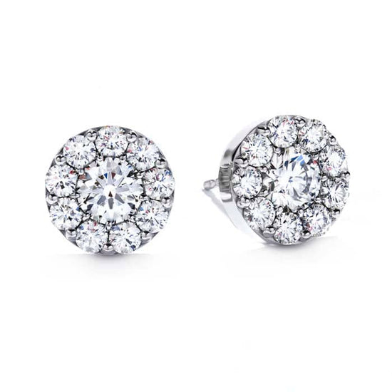 Load image into Gallery viewer, Hearts On Fire .47-.55CTW Diamond Fulfillment Earrings in 18K White Gold
