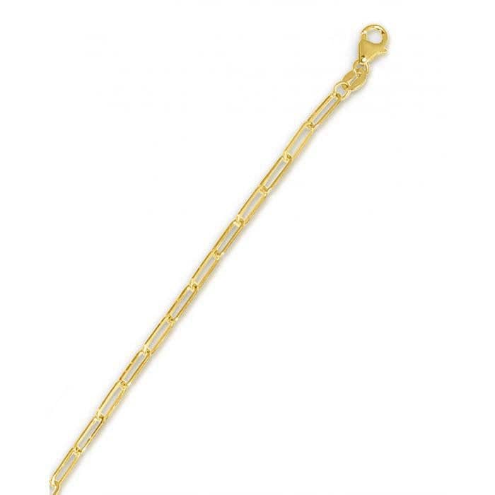 Mountz Collection 18" Paperclip Chain in 14K Yellow Gold